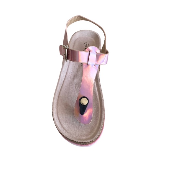 new Sprox ✪ Rainbow Thong Sandal ✪ Metallic Pink - Picture 9 of 13